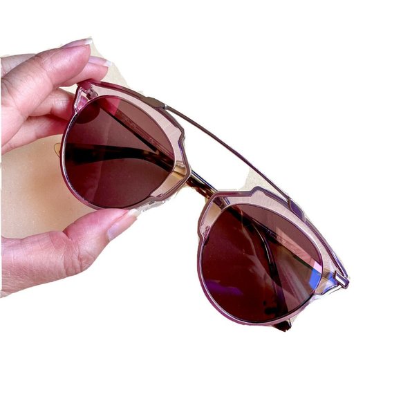Dior SO REAL Pink Brow Bar Aviator Sunglasses - Picture 3 of 12